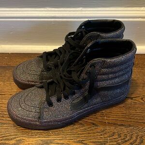 Rare LIKE NEW Glitter High Top Vans